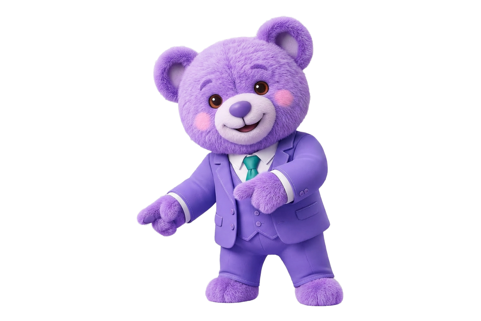 Bear pointing to services
